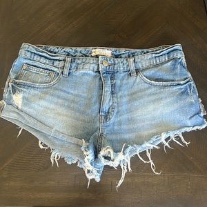Free People Jean shorts